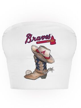 🍑 ATLANTA BRAVES TINY TURNIP COWBOY TUBE TOP ⚾️